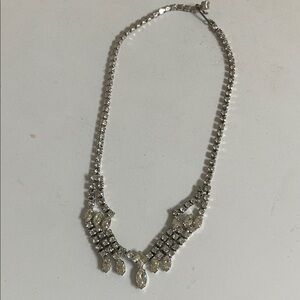 Stunning Silver Crystal Necklace